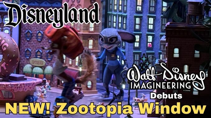 Zootopia-themed magic window installed at Disneyland Resort Zootopia-themed magic window installed at Disneyland Resort